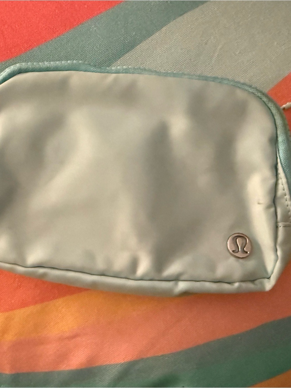 lululemon light Blue/light teal belt bag